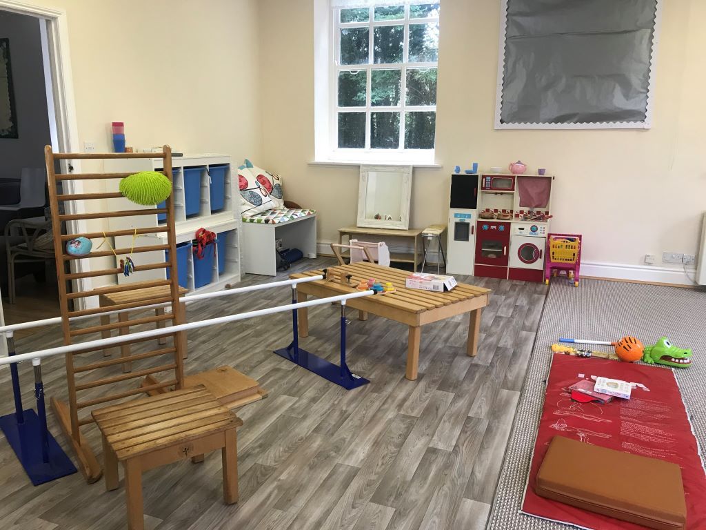 A Conductive Education room prepared for a session